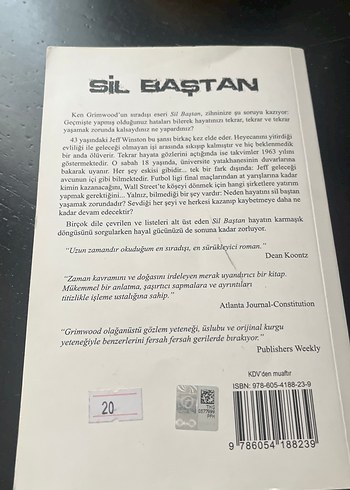 Ken Grimwood - Sil Baştan Roman