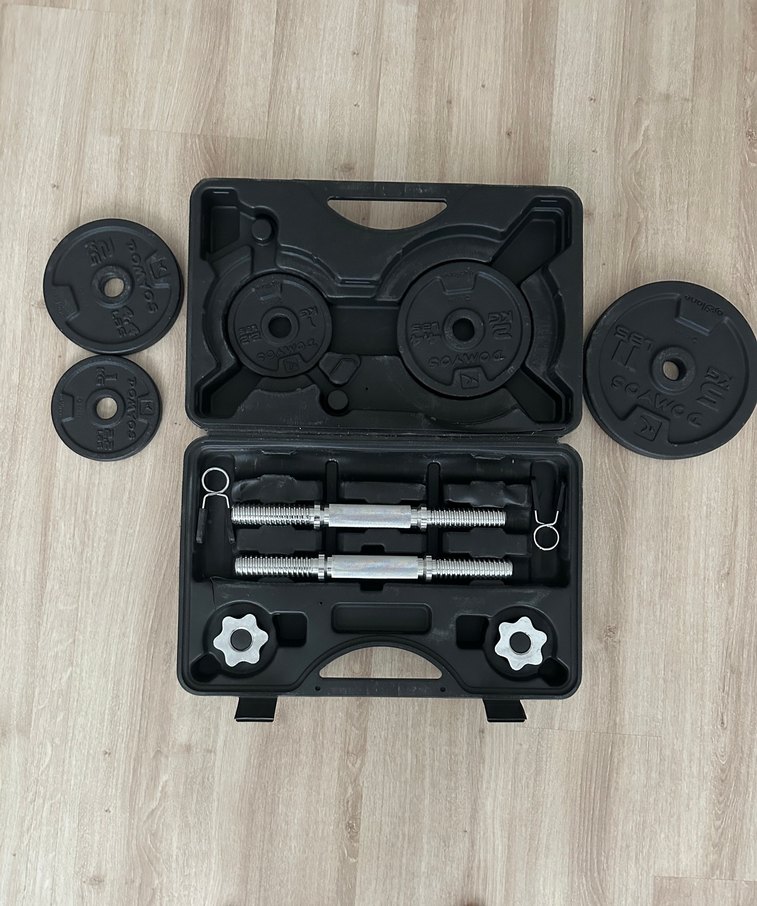 Siyah Dambıl Seti ve Taşıma Kutusu - Görsel 2