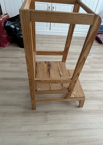 Ahşap Bebek Yükseltici Sandalye - Görsel 3