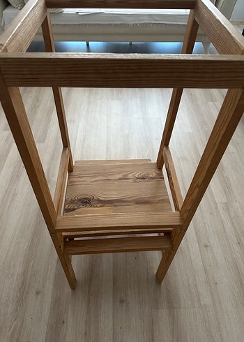 Ahşap Bebek Yükseltici Sandalye - Görsel 2