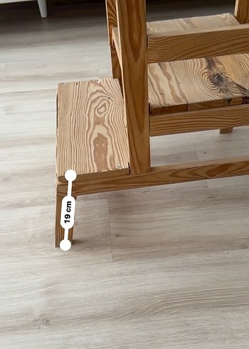 Ahşap Bebek Yükseltici Sandalye - Görsel 7