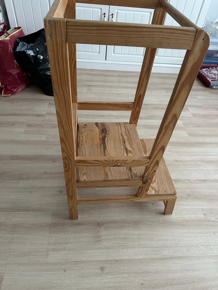 Ahşap Bebek Yükseltici Sandalye - Görsel 3