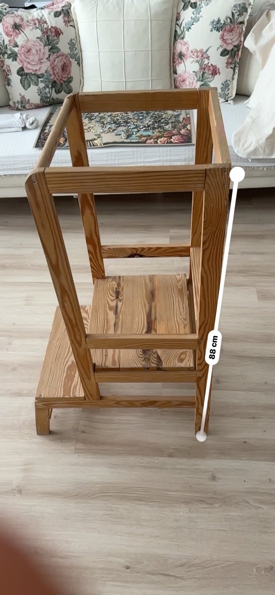 Ahşap Bebek Yükseltici Sandalye - Görsel 5