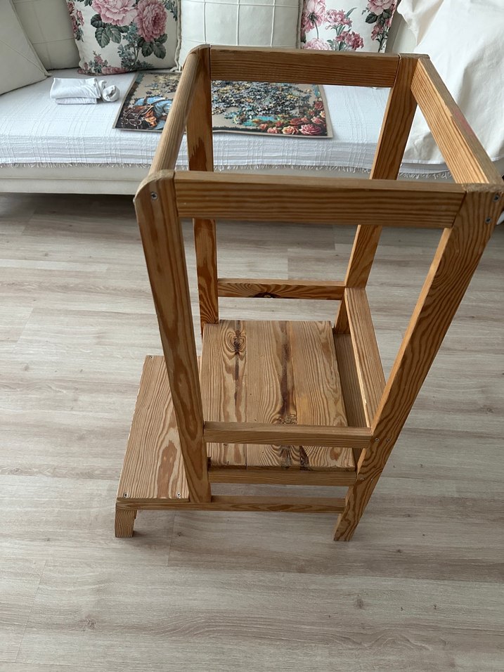 Ahşap Bebek Yükseltici Sandalye - Görsel 4