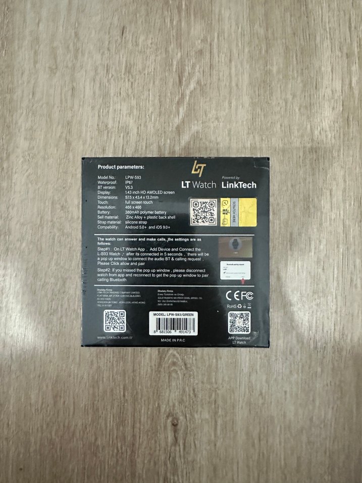 Link S93 Yeşil Akıllı Saat - Görsel 2