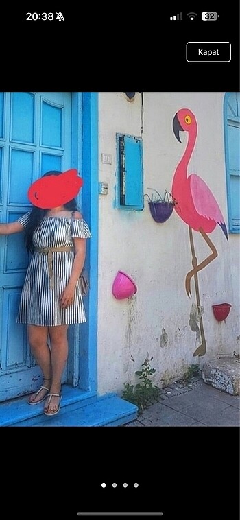 Elbise çizgili