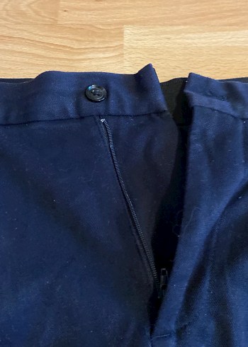 Zara Lacivert Kadın Kumaş Pantolon