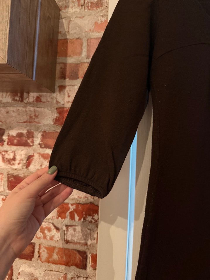 Kahverengi Midi Tunik/ Mini Elbise - Görsel 4