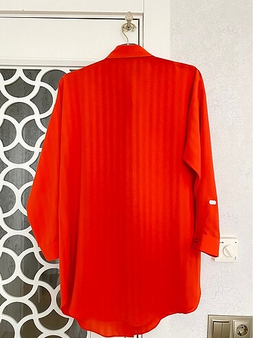 40 Beden turuncu Renk Zara Kumaş Tunik