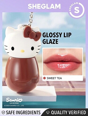 Diğer Sheglam hello kitty lip gloss