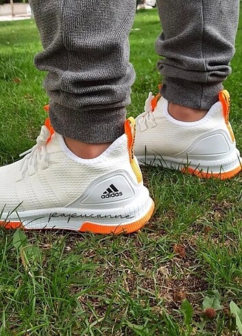 Adidas BEYAZ TURUNCU YAZLIK SPOR AYAKKABI