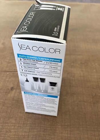Sea Color Siyah Saç Boyası 1.0 - Görsel 4