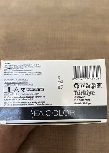 Sea Color Siyah Saç Boyası 1.0 - Görsel 5