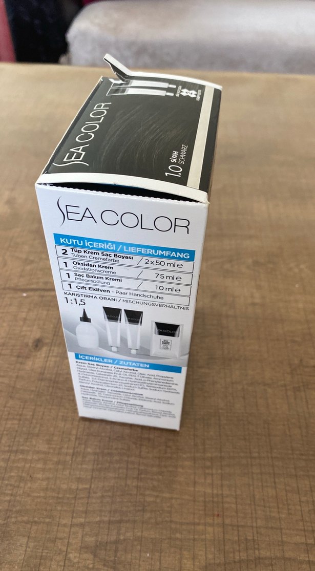 Sea Color Siyah Saç Boyası 1.0 - Görsel 4