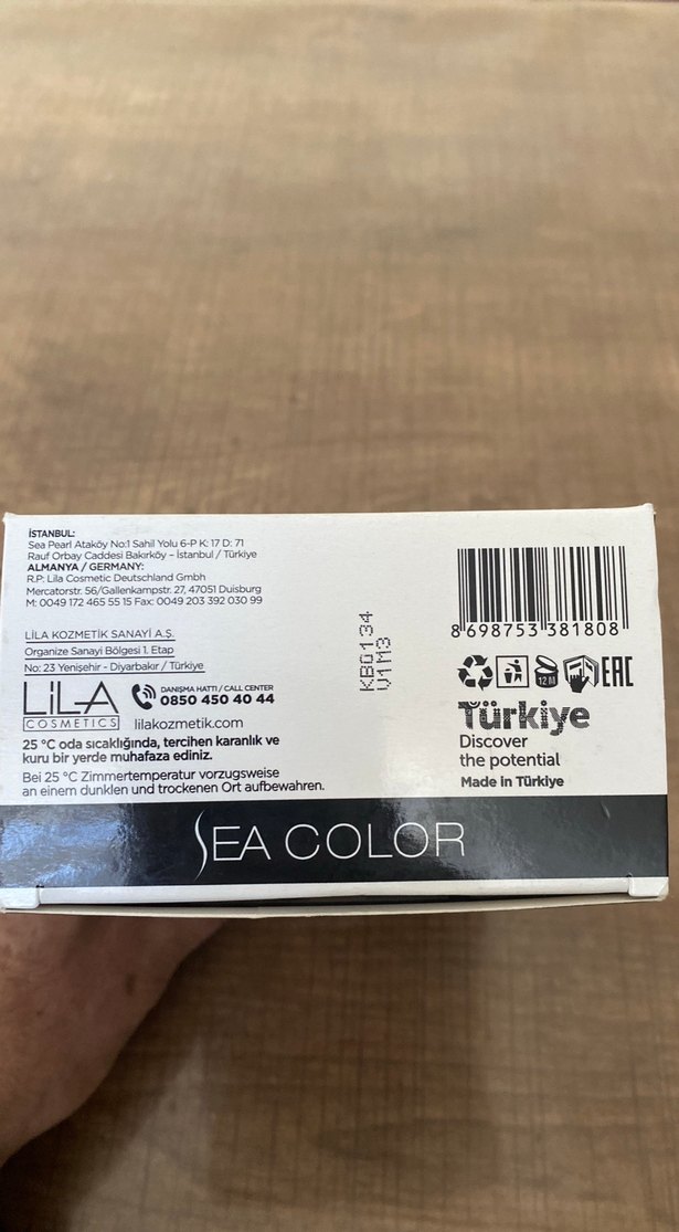 Sea Color Siyah Saç Boyası 1.0 - Görsel 5
