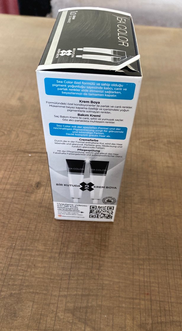 Sea Color Siyah Saç Boyası 1.0 - Görsel 2