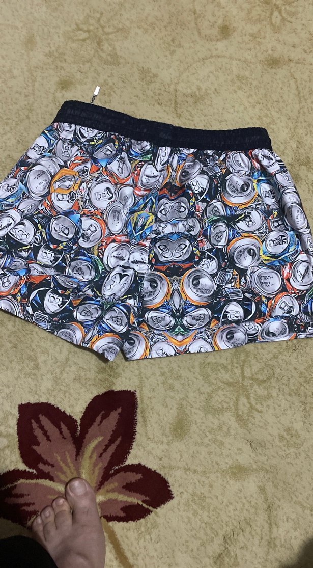 Renkli Düğmeli Erkek Mini Şort - Görsel 3