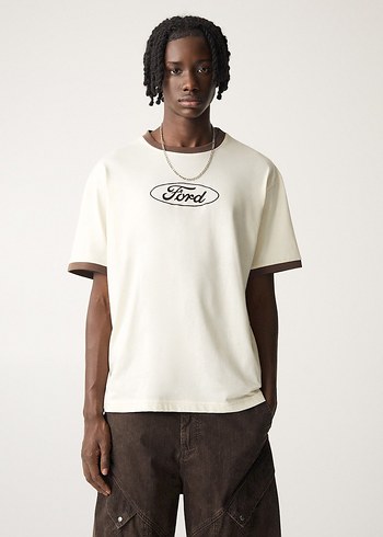 PULL AND BEAR Ford baskılı T-SHİRT