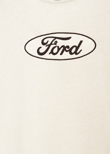 l Beden PULL AND BEAR Ford baskılı T-SHİRT