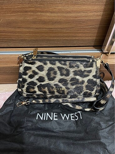 Nine west leopar çanta hiç kullanılmadı