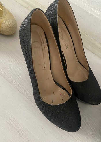 Bej Platform Topuklu Kadın Stiletto - Görsel 3