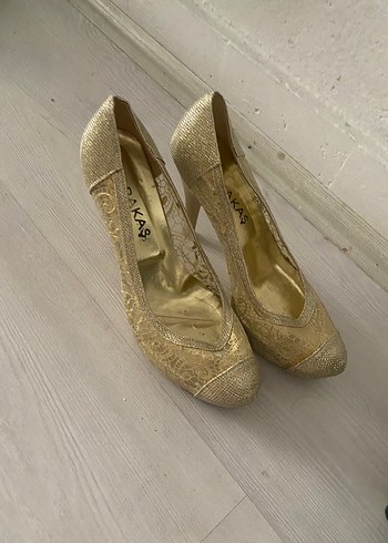 38 Beden Bej Platform Topuklu Kadın Stiletto