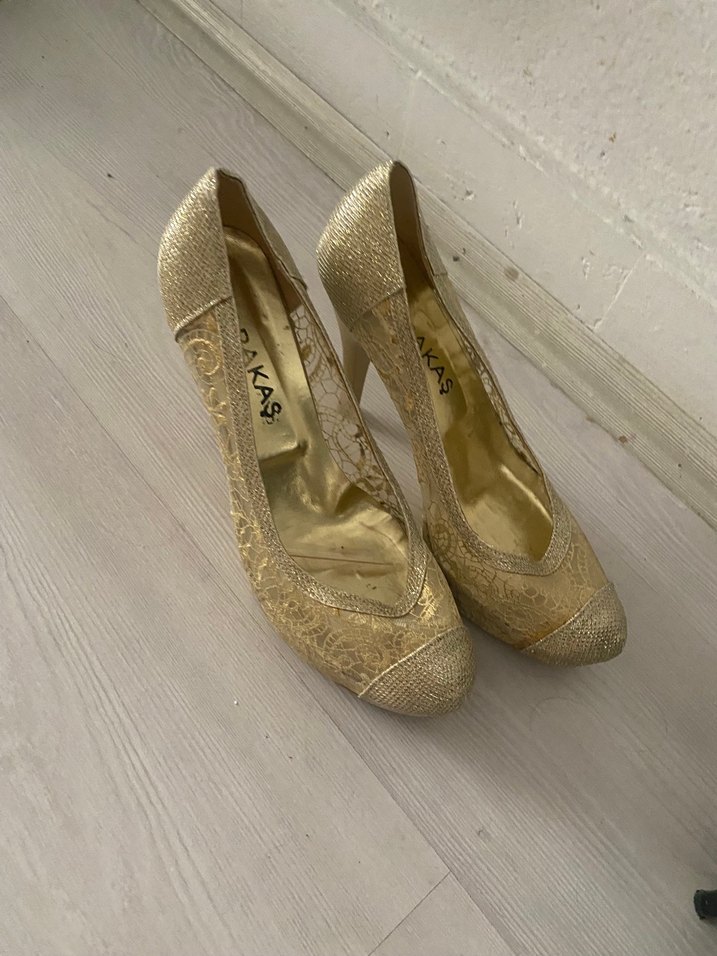 Bej Platform Topuklu Kadın Stiletto - Görsel 2