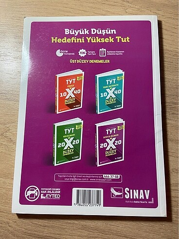  TYT SOSYAL DENEME SINAV YAYINLARI