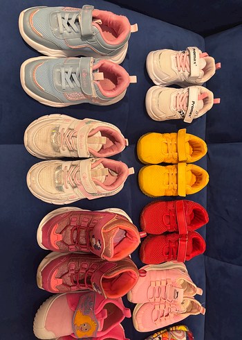 Kız Çocuk Renkli Desenli Spor Ayakkabılar - Görsel 4