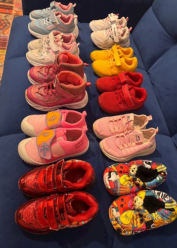 Kız Çocuk Renkli Desenli Spor Ayakkabılar - Görsel 2