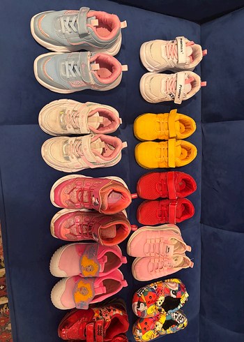 Kız Çocuk Renkli Desenli Spor Ayakkabılar - Görsel 3