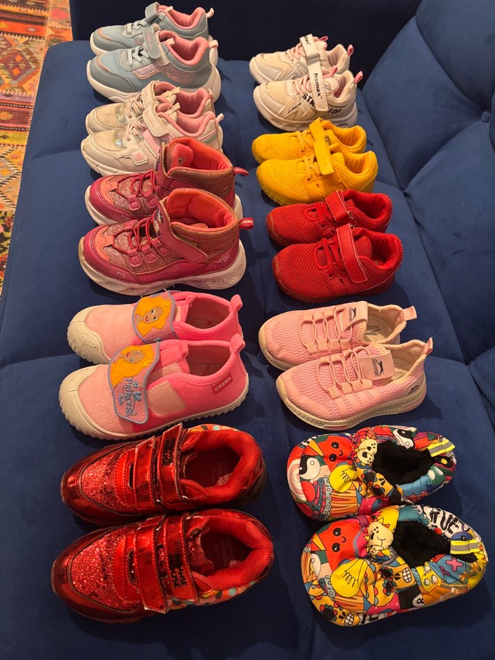 Kız Çocuk Renkli Desenli Spor Ayakkabılar - Görsel 2