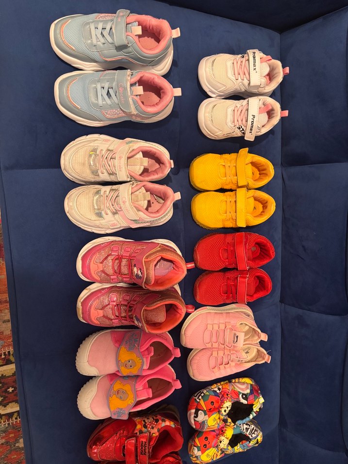 Kız Çocuk Renkli Desenli Spor Ayakkabılar - Görsel 3