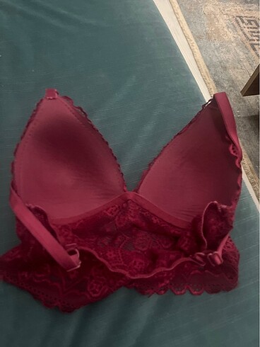 s Beden bordo Renk Dantelli bralet