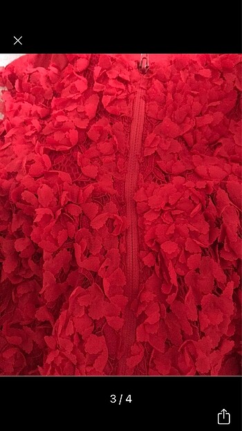 32 Beden kırmızı Renk h&m kırmızı elbise