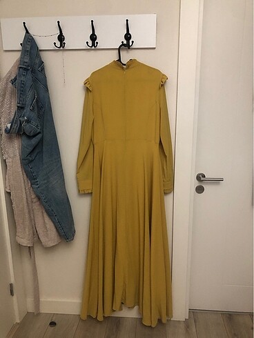 Hardal abiye elbise - Görsel 3