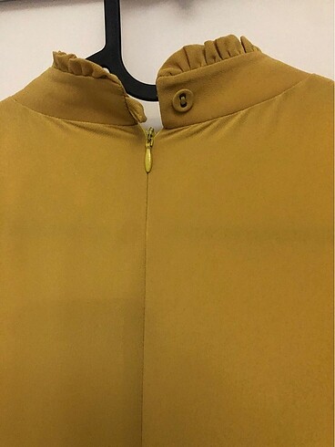 Hardal abiye elbise - Görsel 4