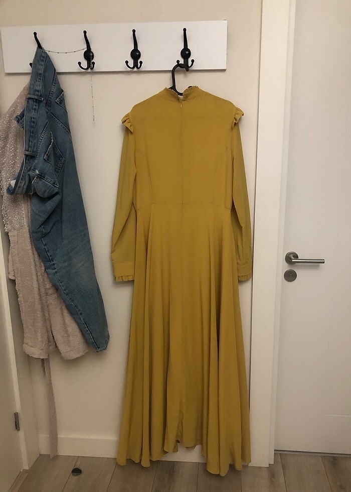 Hardal abiye elbise - Görsel 3