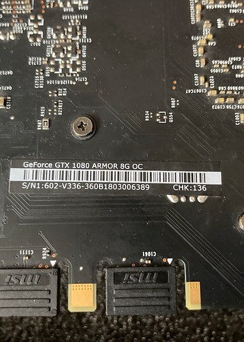 Sıfır Ayarında MSI GTX 1080 GDDR5X 8GB 256bit Erkan kartı - Görsel 7