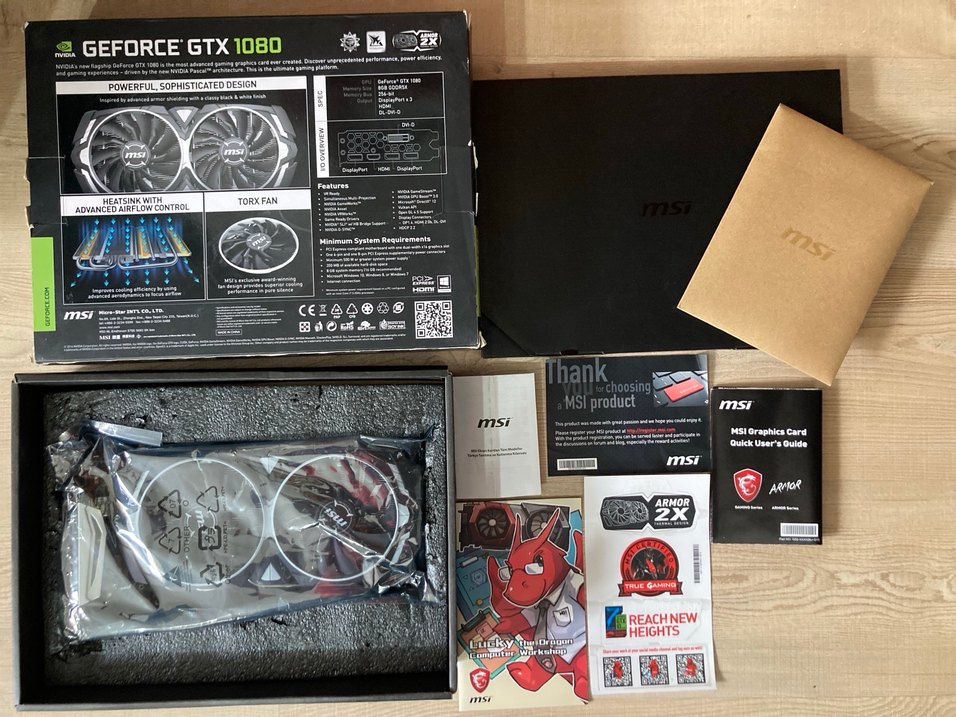 Sıfır Ayarında MSI GTX 1080 GDDR5X 8GB 256bit Erkan kartı - Görsel 2