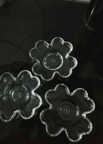 Çiçek Desenli Şeffaf Tabak Seti - Görsel 5