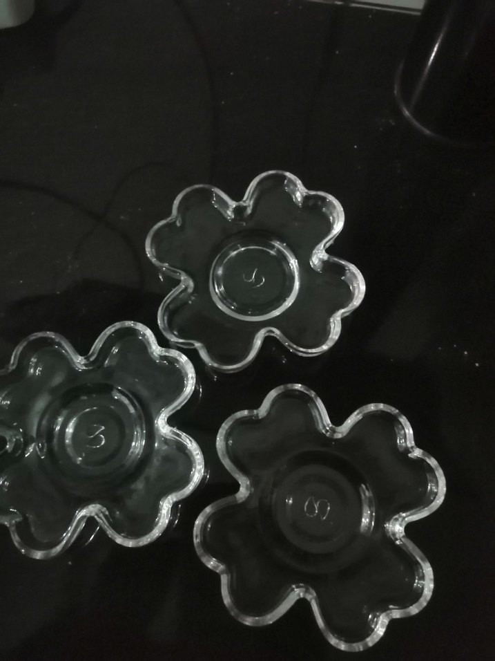 Çiçek Desenli Şeffaf Tabak Seti - Görsel 5