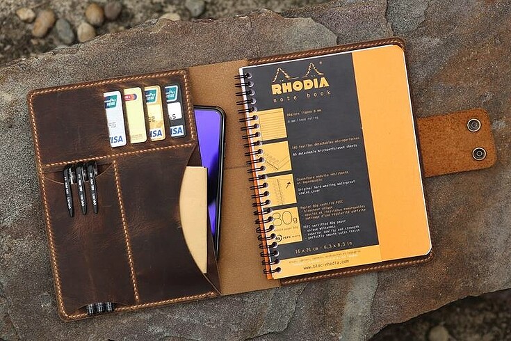 Hakiki deri organizer a5