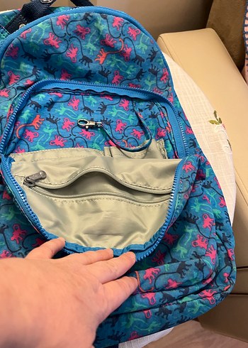 Orjinal Kipling Fermuarlı Sırt Çantası - Görsel 2