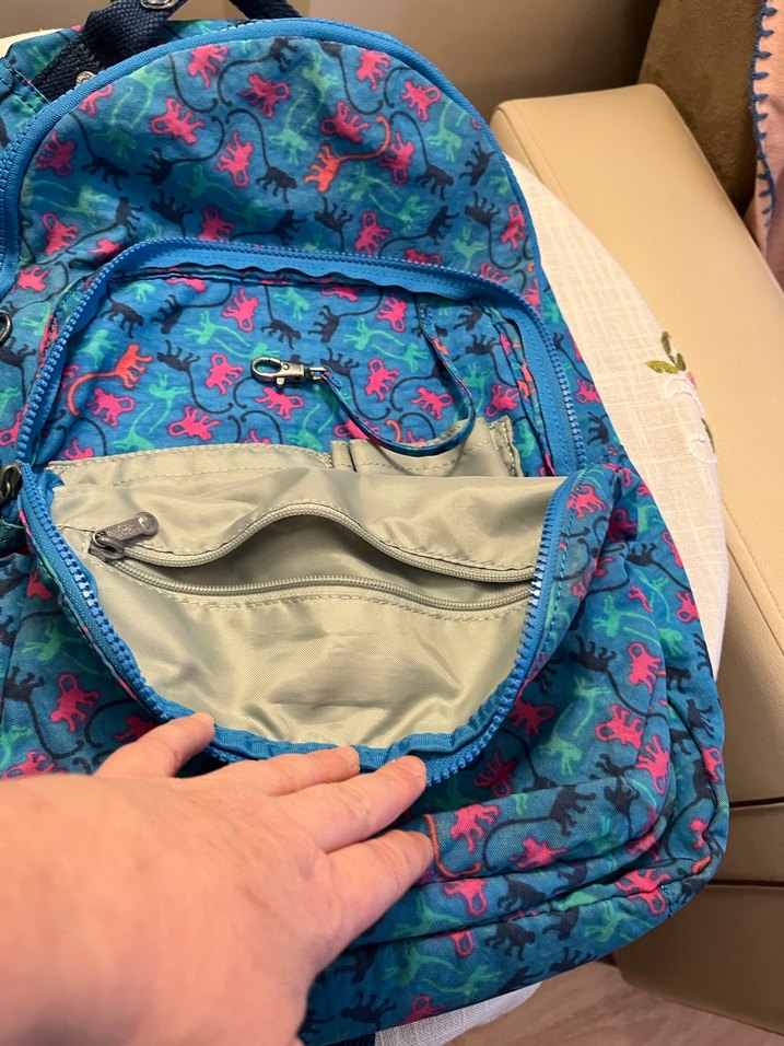 Orjinal Kipling Fermuarlı Sırt Çantası - Görsel 2