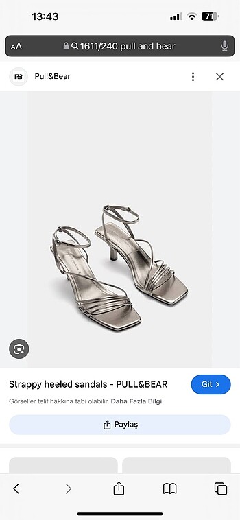 Pull & bear topuklu sandalet