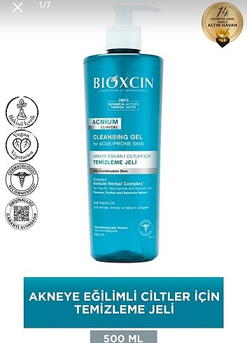 Bioxcin yüz yıkama Jeli