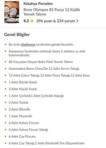 Kütahya porselen bone olympos 83 parça 12 kişilik yemek takımı - Görsel 6