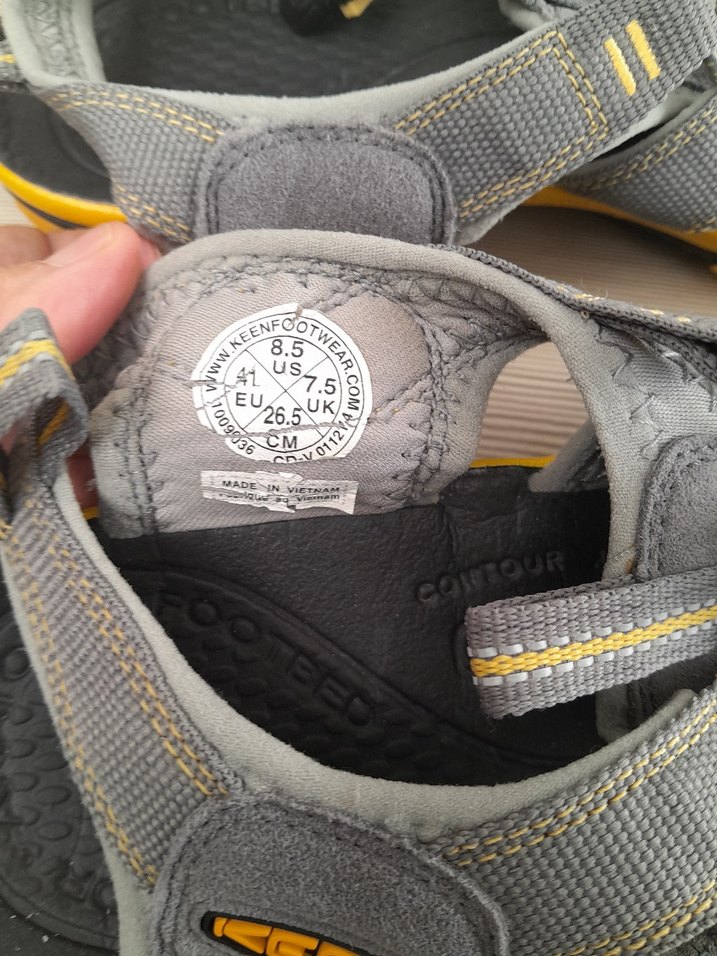 Gri Erkek Spor Sandalet Keen Bantlı 41 - Görsel 4