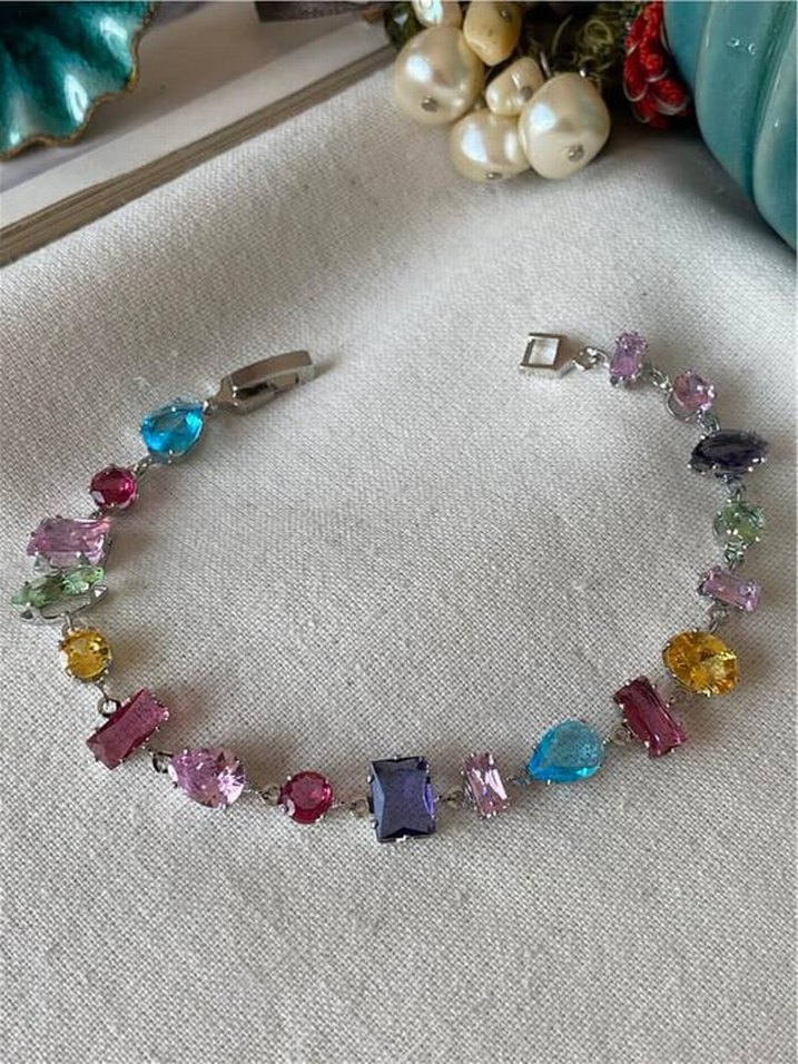 Renkli Taşlı Kadın Bileklik - Görsel 2